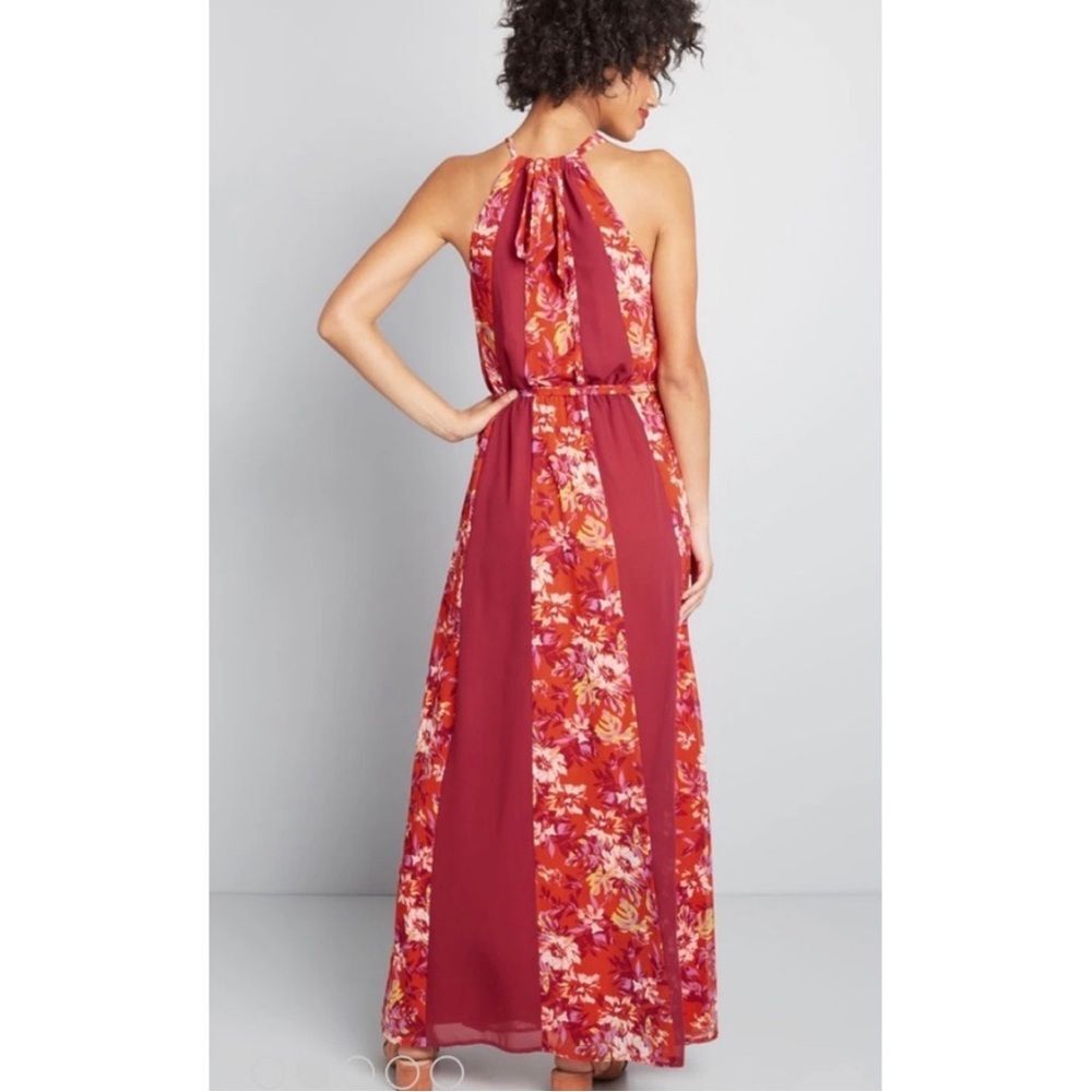 ModCloth Elegant Chiffon Maxi Dress. Size XL - Picture 5 of 13